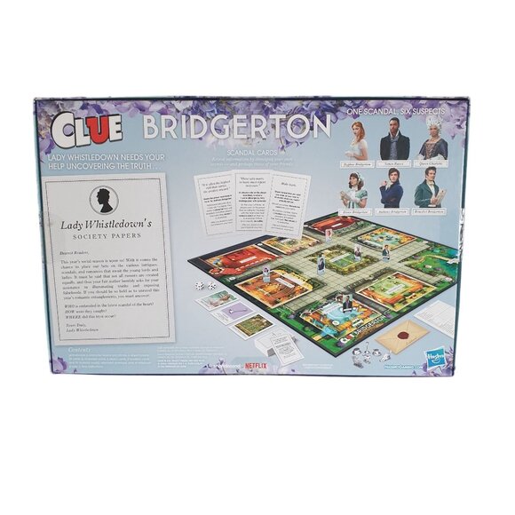 Clue: Bridgerton Edition Board Game Hasbro Family Night Sealed NEW Whistledown - Picture 3 of 5
